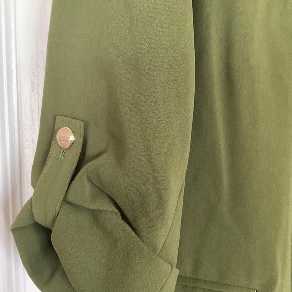 NWOT, Philosophy Republic Clothing Open Front Deep Green Blazer, Size Medium - Picture 7 of 10